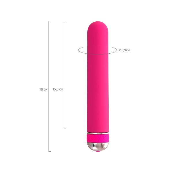Розовый нереалистичный вибратор Mastick - 18 см