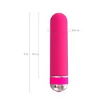 Розовый нереалистичный мини-вибратор Mastick Mini - 13 см