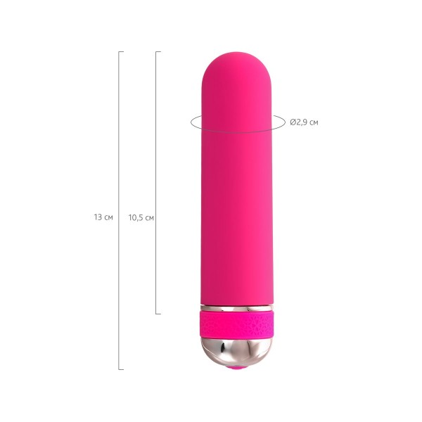 Розовый нереалистичный мини-вибратор Mastick Mini - 13 см