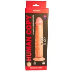 Телесный фаллоимитатор HUMAN COPY 8,2  - 21,6 см