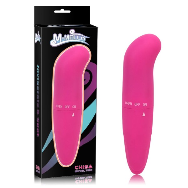 Розовый мини-вибратор точки G M-Mello - 12 см