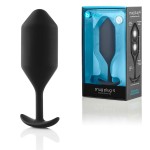 Чёрная пробка для ношения B-vibe Snug Plug 4 - 14 см