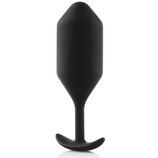 Чёрная пробка для ношения B-vibe Snug Plug 4 - 14 см