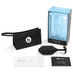 Чёрная пробка для ношения B-vibe Snug Plug 4 - 14 см