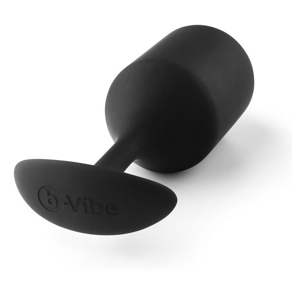 Чёрная пробка для ношения B-vibe Snug Plug 4 - 14 см