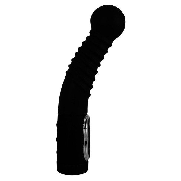 Чёрный стимулятор простаты с ротацией Prostate Twister - 20 см