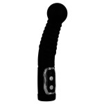 Чёрный стимулятор простаты с ротацией Prostate Twister - 20 см