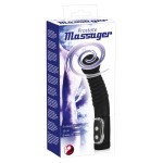 Чёрный стимулятор простаты с ротацией Prostate Twister - 20 см