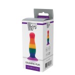 Разноцветная анальная пробка COLOURFUL PLUG - 10,5 см