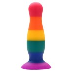 Разноцветная анальная пробка COLOURFUL PLUG - 10,5 см