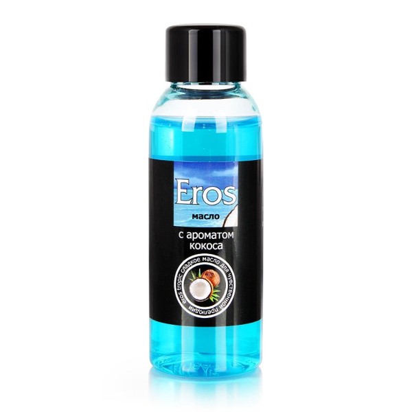Массажное масло Eros tropic с ароматом кокоса - 50 мл
