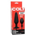Черная анальная пробка с расширением COLT XXXL Pumper Plug with Detachable Hose - 16 см