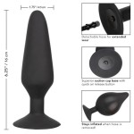 Черная анальная пробка с расширением COLT XXXL Pumper Plug with Detachable Hose - 16 см
