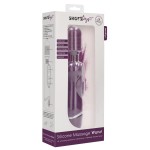 Фиолетовый универсальный массажер Silicone Massage Wand - 20 см