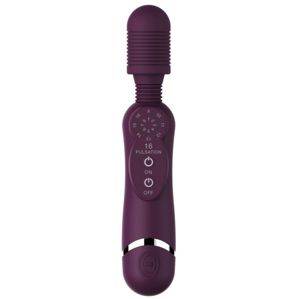 Фиолетовый универсальный массажер Silicone Massage Wand - 20 см