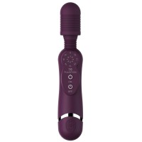 Фиолетовый универсальный массажер Silicone Massage Wand - 20 см.