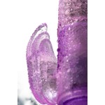 Фиолетовый вибратор High-Tech fantasy с клиторальным лепестком - 21 см