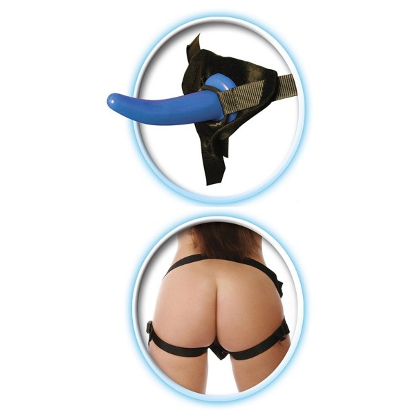 Женский страпон для анальной стимуляции партнёра Beginner s Strap-On for Him - 11,5 см