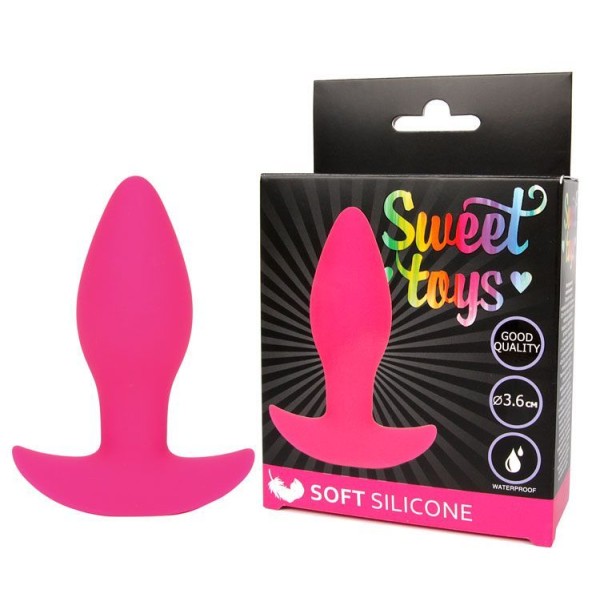 Розовая анальная втулка Sweet Toys - 8,5 см