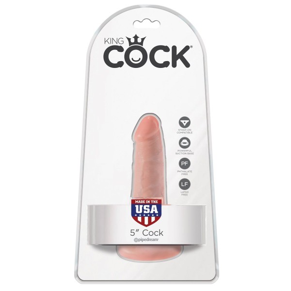 Анальный фаллоимитатор на присоске 5  Cock - 14 см