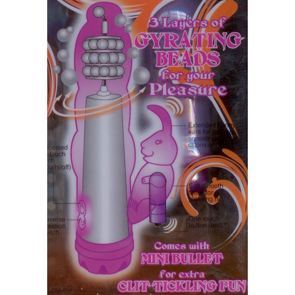 Многофункциональный массажер со стимулятором клитора Ruibous Beauty - 16,5 см