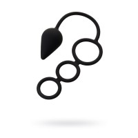 Тройное эрекционное кольцо с анальным хвостом Drop M-size Тройное эрекционное кольцо с анальным хвостом Drop M-size