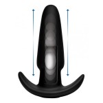 Черная анальная вибропробка Kinetic Thumping 7X Medium Anal Plug - 13,3 см