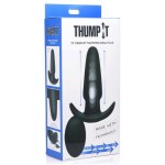 Черная анальная вибропробка Kinetic Thumping 7X Medium Anal Plug - 13,3 см