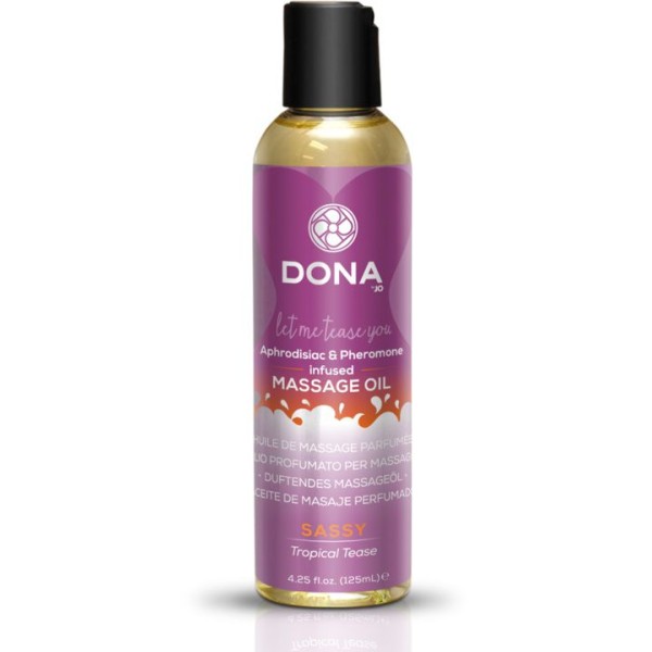 Массажное масло с феромонами DONA Sassy Tropical Tease - 110 мл
