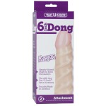 Рельефная насадка для трусиков Vac-U-Lock 6  Raging hard-On Dong - 14,7 см