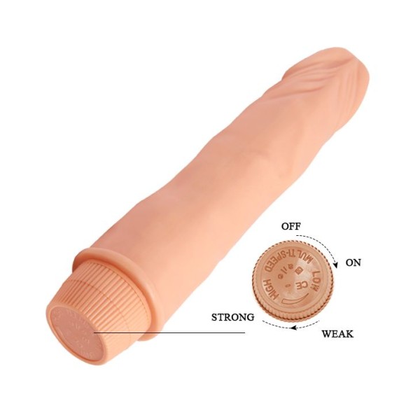 Телесный вибратор-реалистик Barbara - 21,5 см