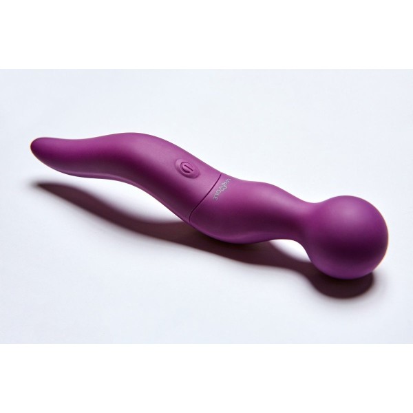 Фиолетовый жезловый вибромассажёр Cassi - 21 см