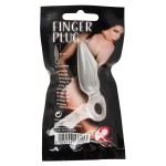 Анальная втулка с колечком на пальчик Finger Plug - 9,5 см