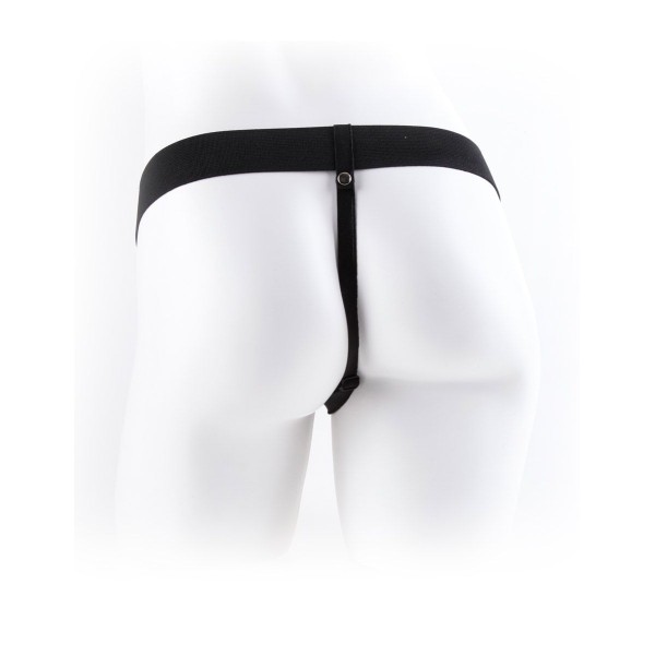 Полый страпон с креплением Vibrating Hollow Strap-On with Balls - 18,9 см