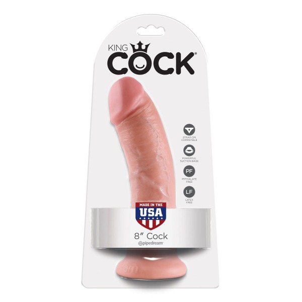 Реалистичный фаллоимитатор 8  Cock на присоске - 20,3 см