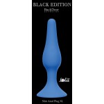 Синяя анальная пробка Slim Anal Plug XL - 15,5 см