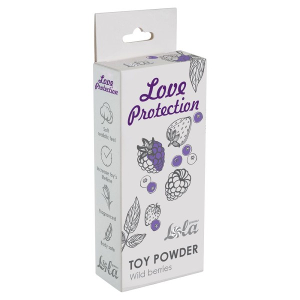 Пудра для игрушек Love Protection с ароматом лесных ягод - 15 гр