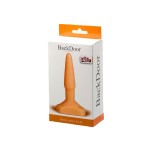 Оранжевый анальный стимулятор Small Anal Plug flash - 12 см