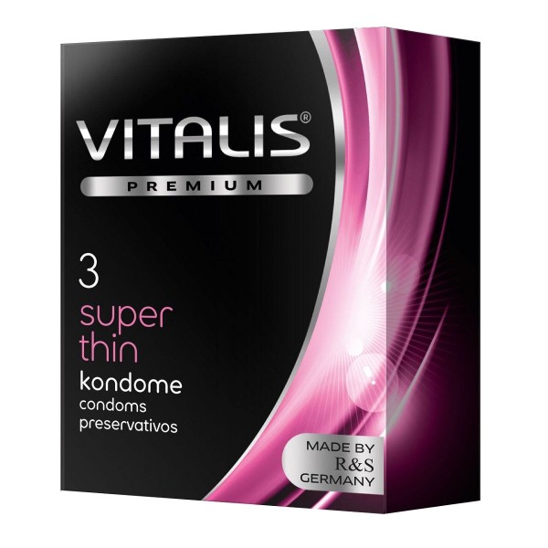 Ультратонкие презервативы VITALIS PREMIUM super thin - 3 шт