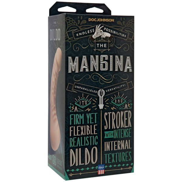Мастурбатор с фаллоимитатором The Mangina - 24 см