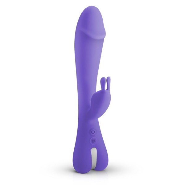 Фиолетовый вибратор-кролик Trix Rabbit Vibrator - 22,5 см