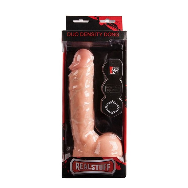 Телесный фаллоимитатор REALSTUFF DUO DENSITY DONG 9INCH - 22,9 см