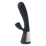 Чёрный интерактивный вибратор Kiiroo Ohmibod Fuse - 18 см