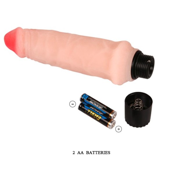 Вибратор телесного цвета  Realistic Cock Vibe - 15,5 см