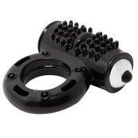 Черное эрекционное кольцо с 10 режимами вибрации Черное эрекционное кольцо с 10 режимами вибрации