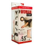 Женский страпон с вагинальной пробкой Woman Strap - 18 см