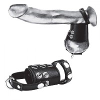 Кольцо на член и мошонку Cock Ring With 2 Ball Stretcher And Optional Weight Ring Кольцо на член и мошонку Cock Ring With 2 Ball Stretcher And Optional Weight Ring