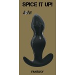 Чёрная фигурная анальная пробка Fantasy - 12,5 см