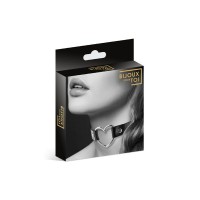 Чёрный чокер с кольцом в форме сердца Чёрный чокер с кольцом в форме сердца