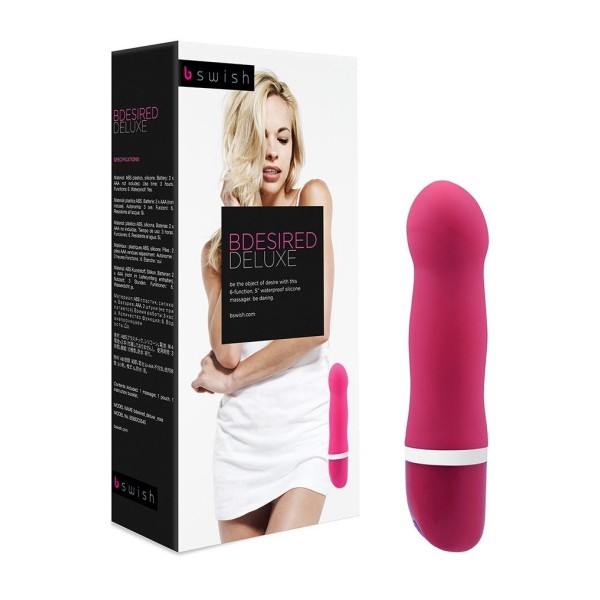 Розовый мини-вибратор Bdesired Deluxe - 15,3 см